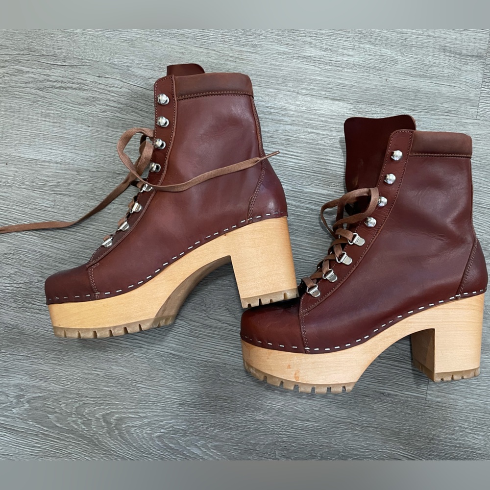 Swedish Hasbeen platform booties. Size 38